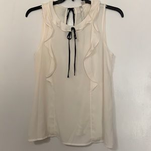 Never worn!  White sleeveless top